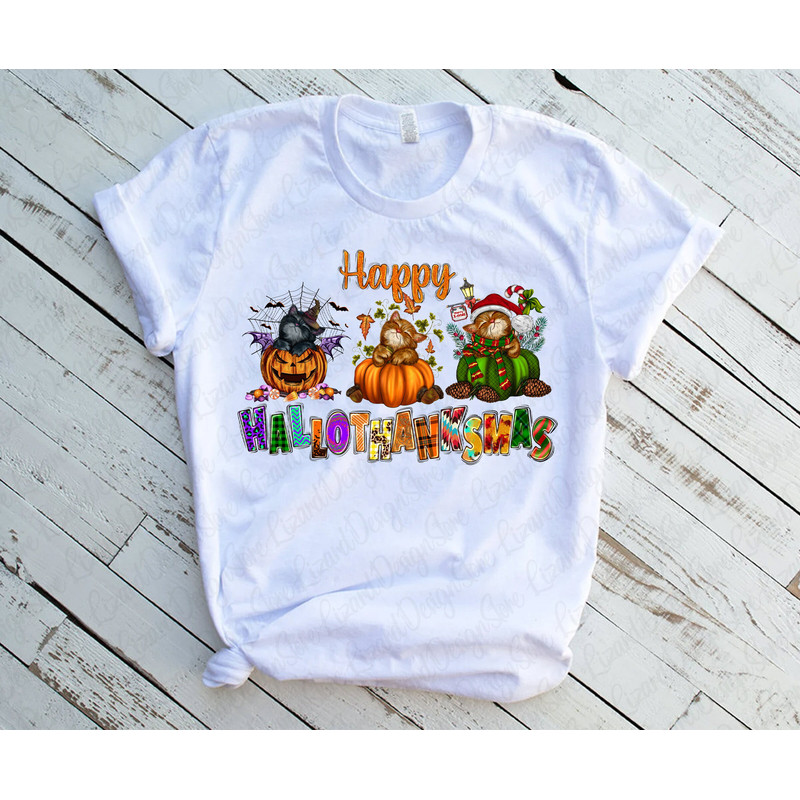 Happy Hallothanksmas Cat PNG, Cat Clipart, Fall PNG, Halloween png, Christmas PNG, Western Png, Halloween Png, Sublimation Design - 2.jpg