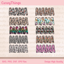 bundle retro halloween mama png, groovy halloween mama png, hippie halloween png