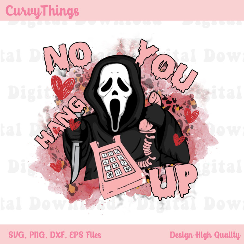 No You Hang Up Png, Ghost Face Png, Halloween Horror Movie Decal Png ,Scream Face Png, Digital Download - 1.jpg