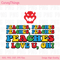Super-Mario Peaches Peaches Peaches Song Png Svg, Princess Peach Png, Luigi Png, Groovy Digital Download - 1.jpg