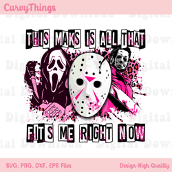 this mask is all that fits me right now halloween png, horror movies killers png, ghostface jason michael myers voorhees