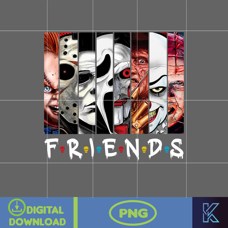 Horror Movies Characters PNG, Halloween Sublimation Designs Png, Horror Movies (1).jpg