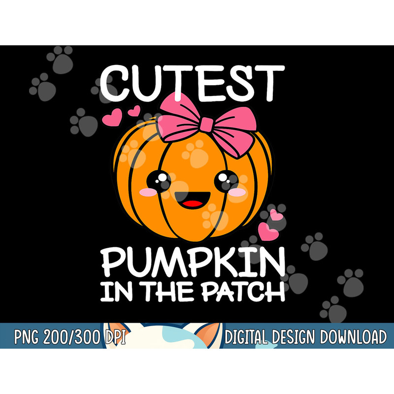 Cutest Pumpkin In The Patch Funny Halloween Thanksgiving png, sublimation copy.jpg