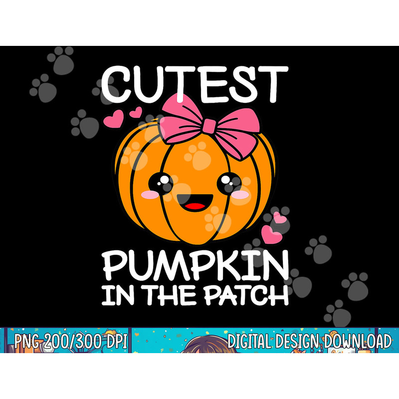 Cutest Pumpkin In The Patch Funny Halloween Thanksgiving png, sublimation copy.jpg