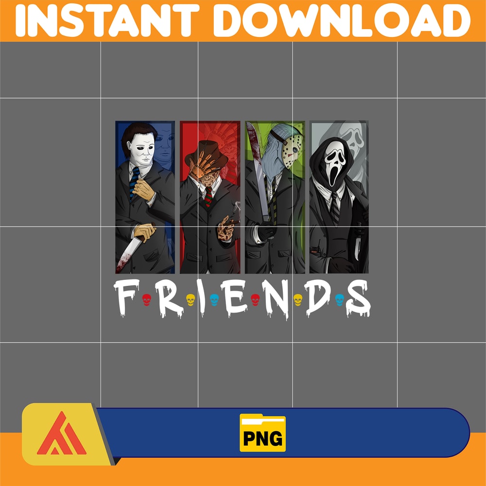 Horror Movies Characters PNG, Halloween Sublimation Designs Png, Horror Movies Png (4).jpg