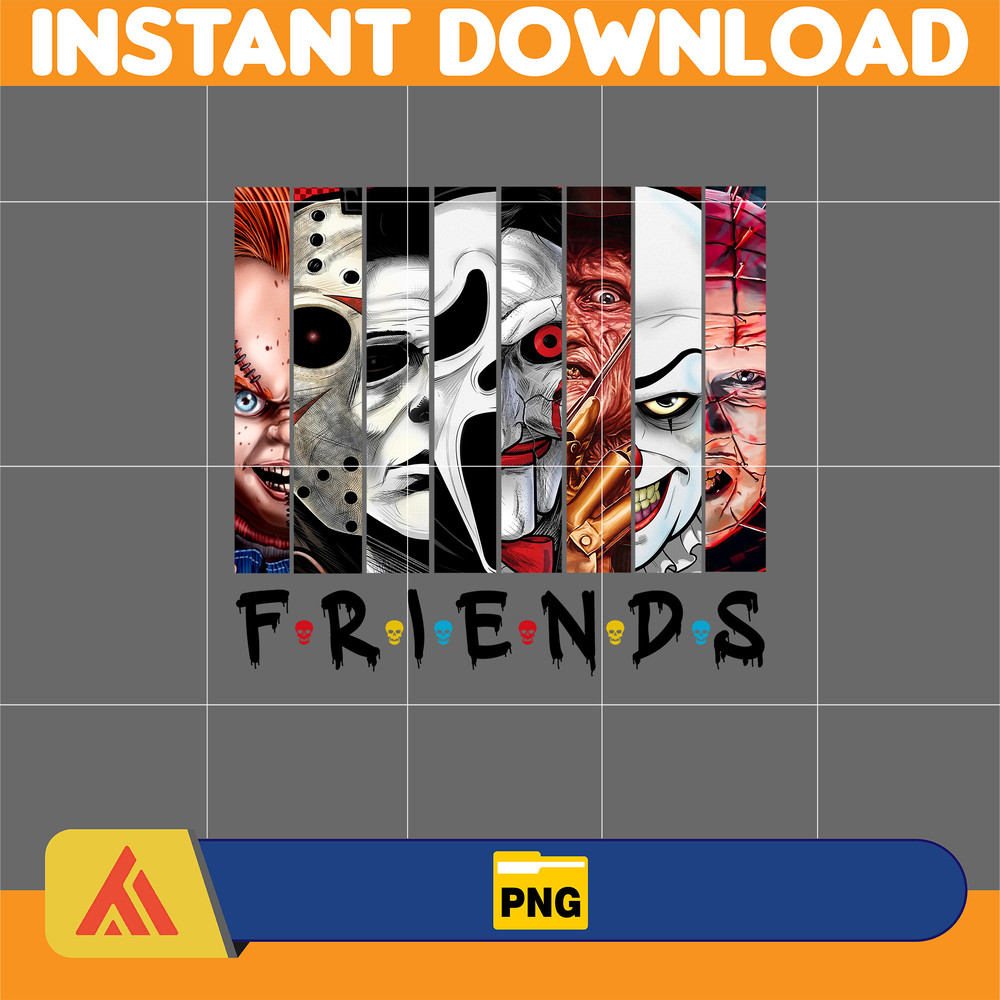 Horror Movies Characters PNG, Halloween Sublimation Designs Png, Horror Movies Png (5).jpg