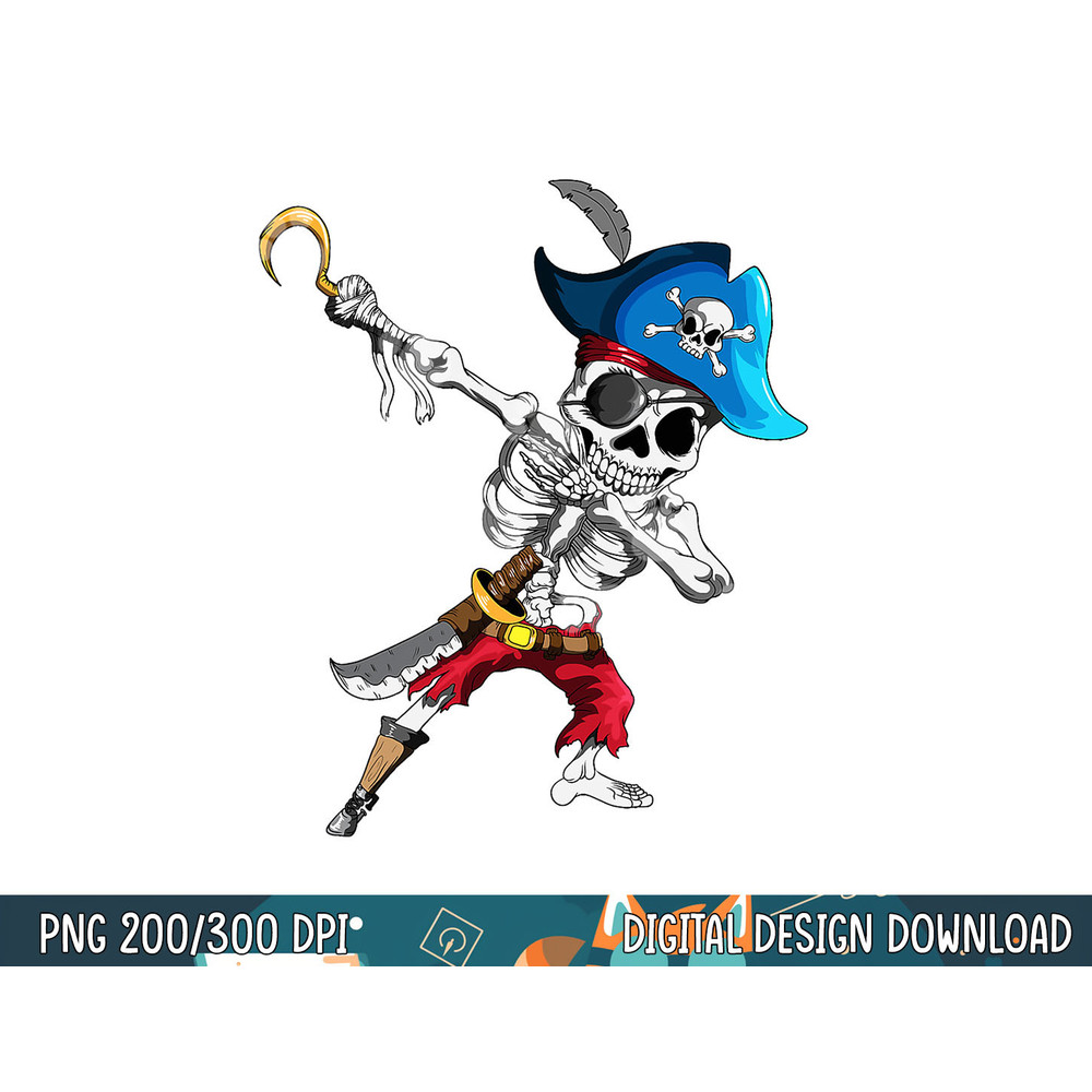 Dabbing Pirates Skeleton Eye Flap Pirate Ship Halloween png, sublimation copy.jpg