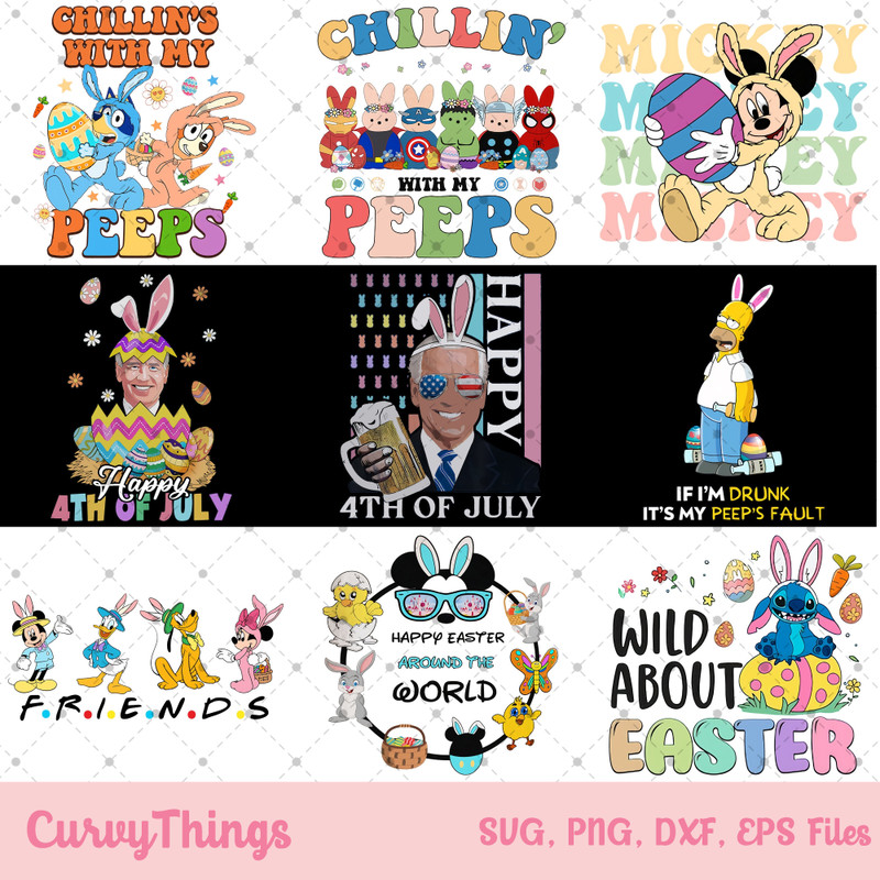 Biden easter Png, Mickey Easter Png, the Simpsons easter Png, Stitch easter Png, Bluey easter Png, Rabbit Avenger easter Png, - 1.jpg