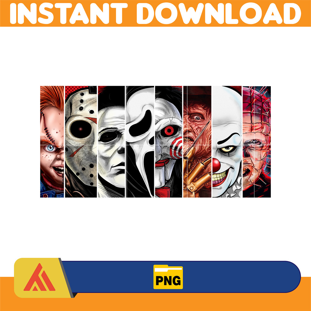 Horror Movies Characters PNG, Halloween Sublimation Designs Png, Horror Movies Png (7).jpg