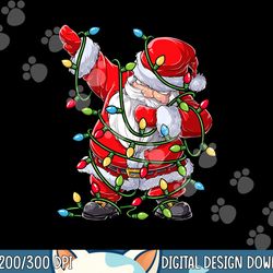 dabbing santa christmas tree lights xmas gifts boys kids dab  png,sublimation copy