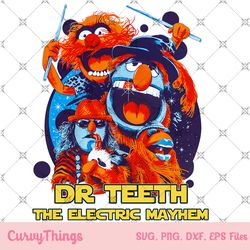 dr teeth the electric mayhem png, mupets show and puppets pn