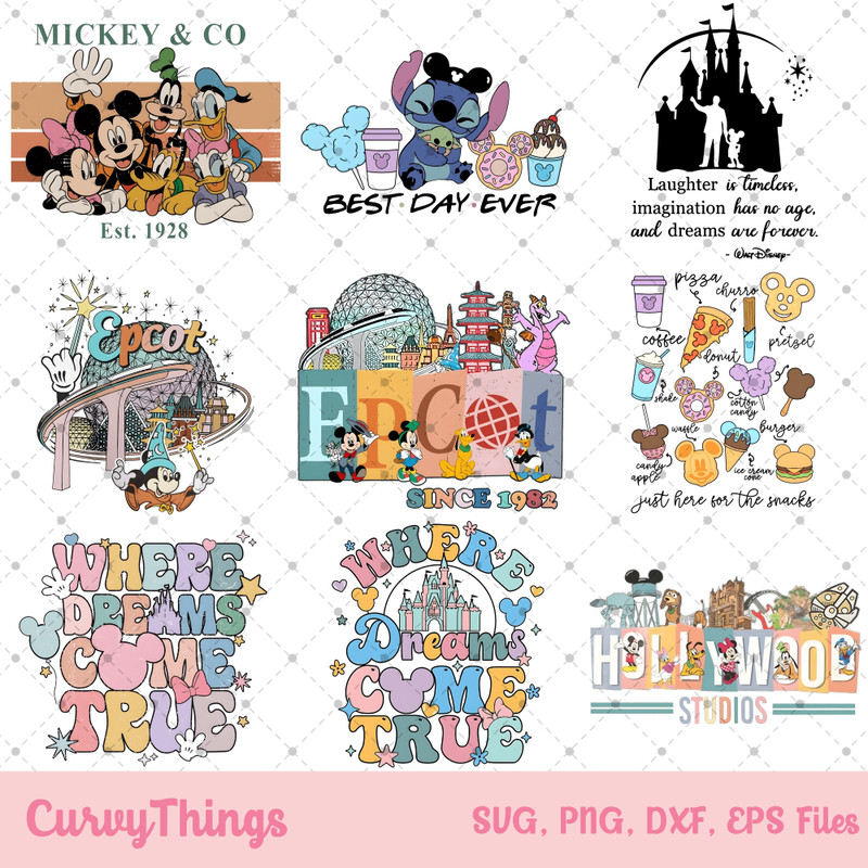 Epcot Mickey Png, Super Mom Png, Mickey & Co 1928  Png, Best day ever Stitch Png, Hollywood Studio Mockey Png, Where dream come true Png - 1.jpg