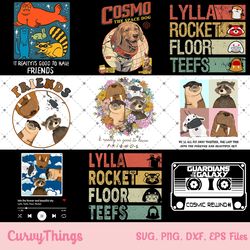 guardian of the galaxy png, cosmo the space dog png, lylla r