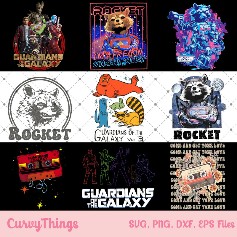 Guardians of the Galaxy Vol 3 Png, I am a Freaking Rocket Galaxy Png, Come and Get Your Love Galaxy Png - 1.jpg