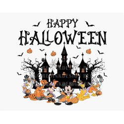 Happy Halloween SVG, Halloween Mouse And Friends Svg, Halloween Castle Svg, Retro Halloween Svg, Spooky Season Svg, Hall