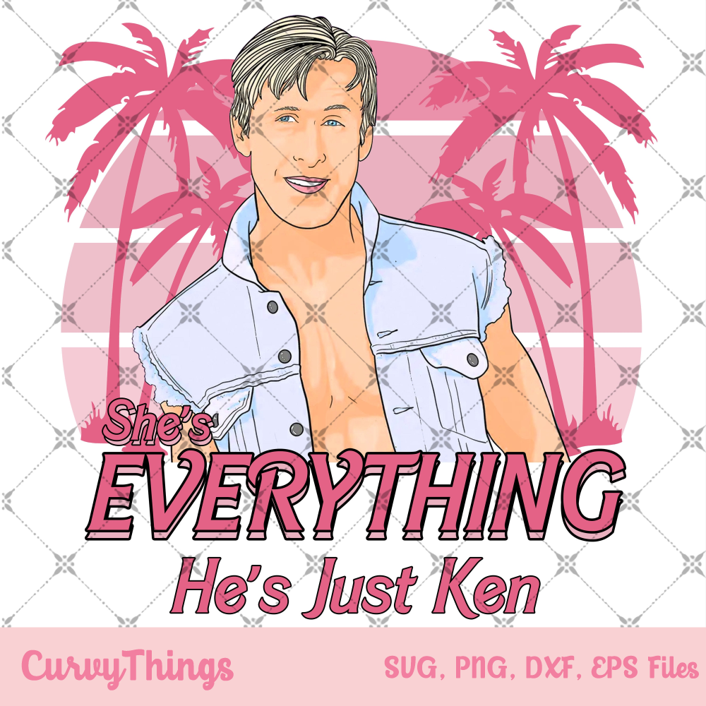She's Everything He's Just Ken Png, Pink Baby Doll Png, Barb!e movie Png, Barb!e and Ken Png, Barbenheimer Png - 1.jpg