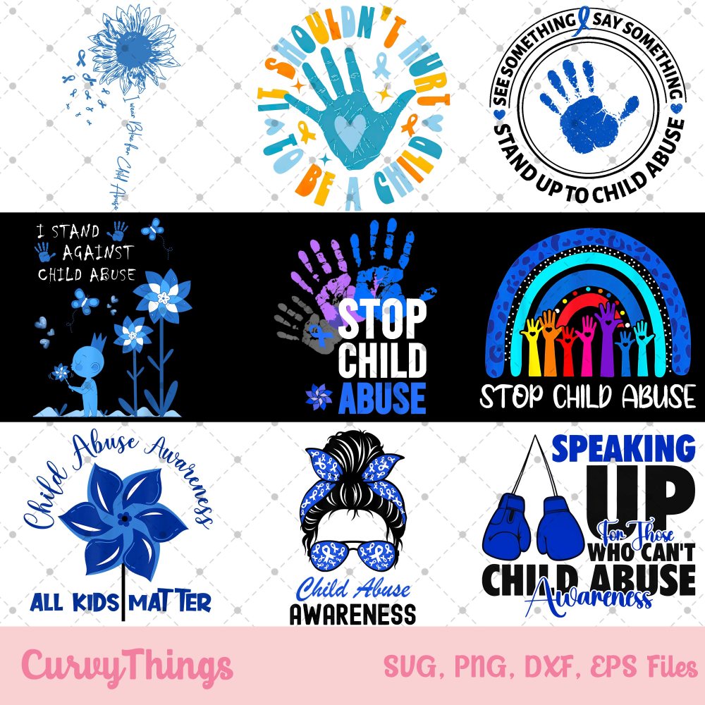 Stop Child Abuse Awareness Png, Child Abuse Warrior Png, Child Abuse Sunflower Png, In April We Wear Blue Png - 1.jpg