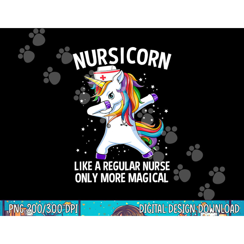 Dabbing Unicorn Nursicorn Funny Nurse png, sublimation copy.jpg