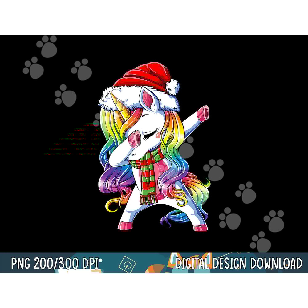 Dabbing Unicorn Santa Christmas Kids Girls Women Xmas Dab png,sublimation copy.jpg