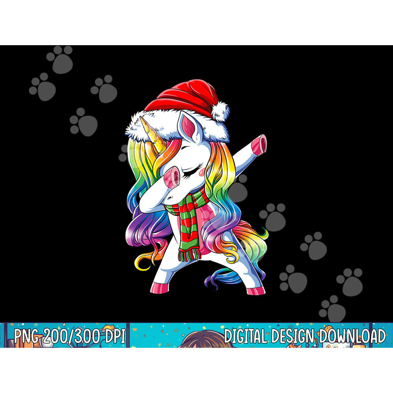 Dabbing Unicorn Santa Christmas Kids Girls Women Xmas Dab png,sublimation copy.jpg