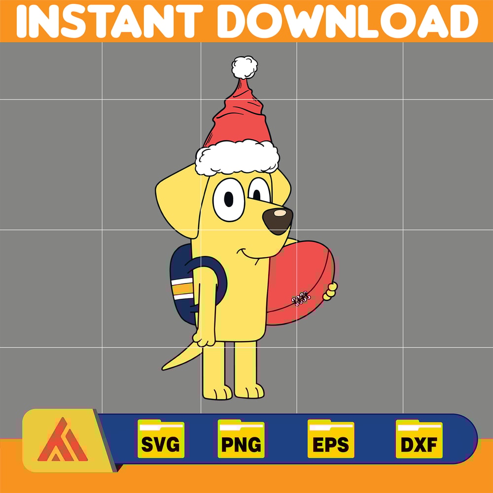 Merry Christmas Blue Dog Family SVG, family blue dog SVG, blue dog character, Blue dog cute svg, love bluey dog svg, Instant Download (2).jpg