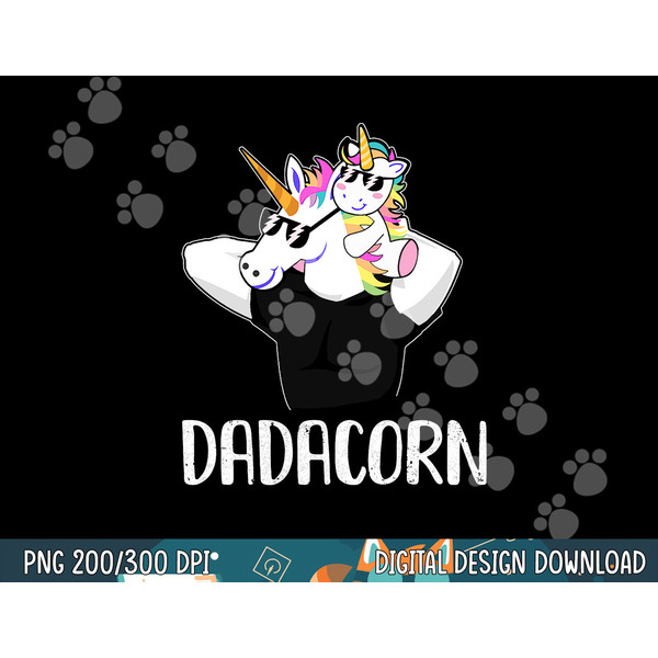 Dadacorn Unicorn Dad And Baby Christmas  png,sublimation copy.jpg