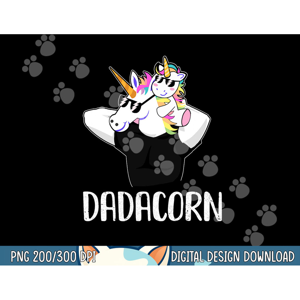 Dadacorn Unicorn Dad And Baby Christmas  png,sublimation copy.jpg