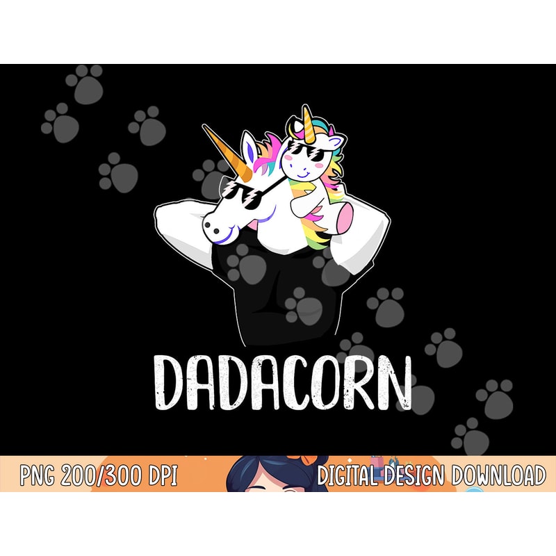 Dadacorn Unicorn Dad And Baby Christmas png,sublimation copy.jpg