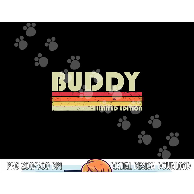BUDDY Gift Name Personalized Funny Retro Vintage Birthday png, sublimation copy.jpg