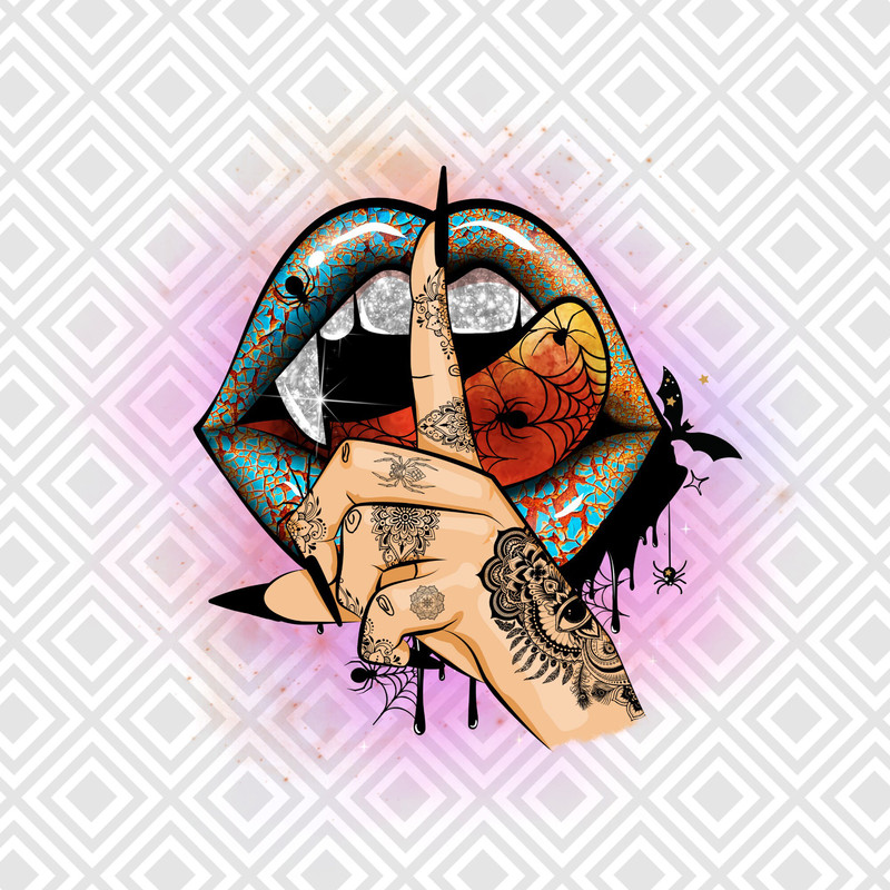 Basic Witch Png, Witch Lips png, Basic Witch Sublimation Designs, shut up, Halloween, Witch Png, Witch Henna tattoo, Spider Web, shhhh witch - 1.jpg