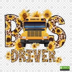 bus driver png, school bus png, sunflower school bus design, sunflowe