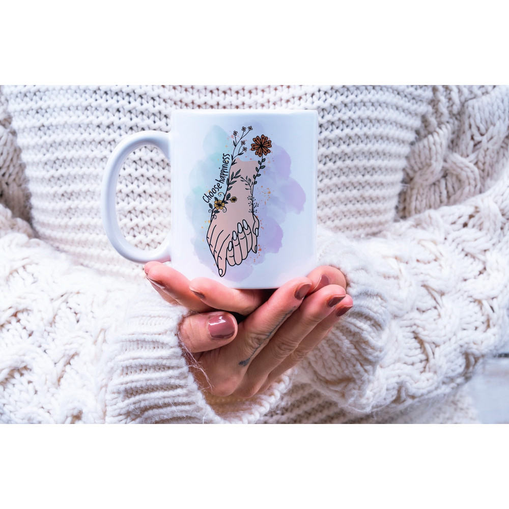 Choose Happiness PNG, Sublimation Designs Download, Vintage Wildflower, Stay Positive, Shirt Design Png, Positive Vibes, mug Sublimation png - 4.jpg