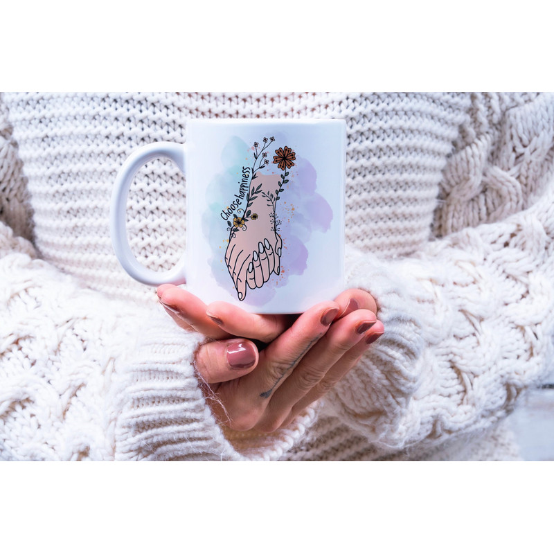 Choose Happiness PNG, Sublimation Designs Download, Vintage Wildflower, Stay Positive, Shirt Design Png, Positive Vibes, mug Sublimation png - 4.jpg