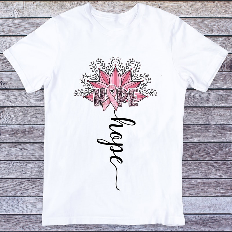 Hope PNG, Sublimation Design, Pink Ribbon, Breast Cancer, Pink out png, Cancer Awareness Shirt, Breast Cancer Sublimation, Leopard Print png - 2.jpg