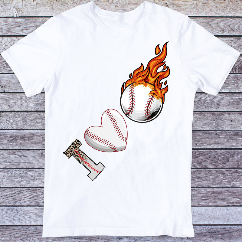 I Love Baseball Png, Baseball Fireball png, Love Baseball Png, Love Baseball sublimation png, Baseball Heart png, Baseball Shirt design Png - 2.jpg