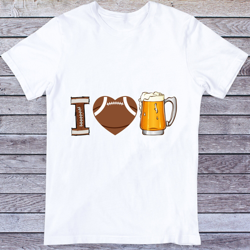 I Love Beer & Football Png, Love Football clipart, Love Beer, Football ball Heart, Beer Png, I Love Sublimation Design, I Love shirt design - 2.jpg