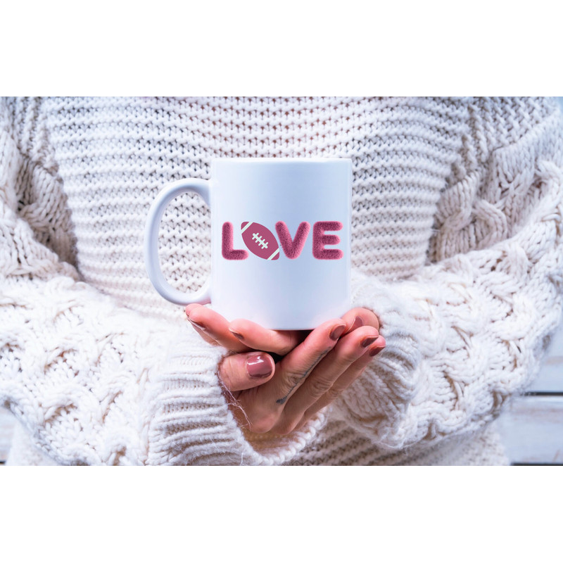 Love Football png Sublimation design, Football Sublimation Design PNG, 3D Fluffy Pink Love design, Football png, 3D Love png, Shirt Design - 4.jpg