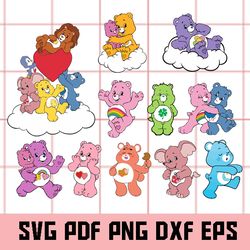care bear svg, care bear eps, care bear dxf, care bear png, care bear clipart, care bear digital art, care bear