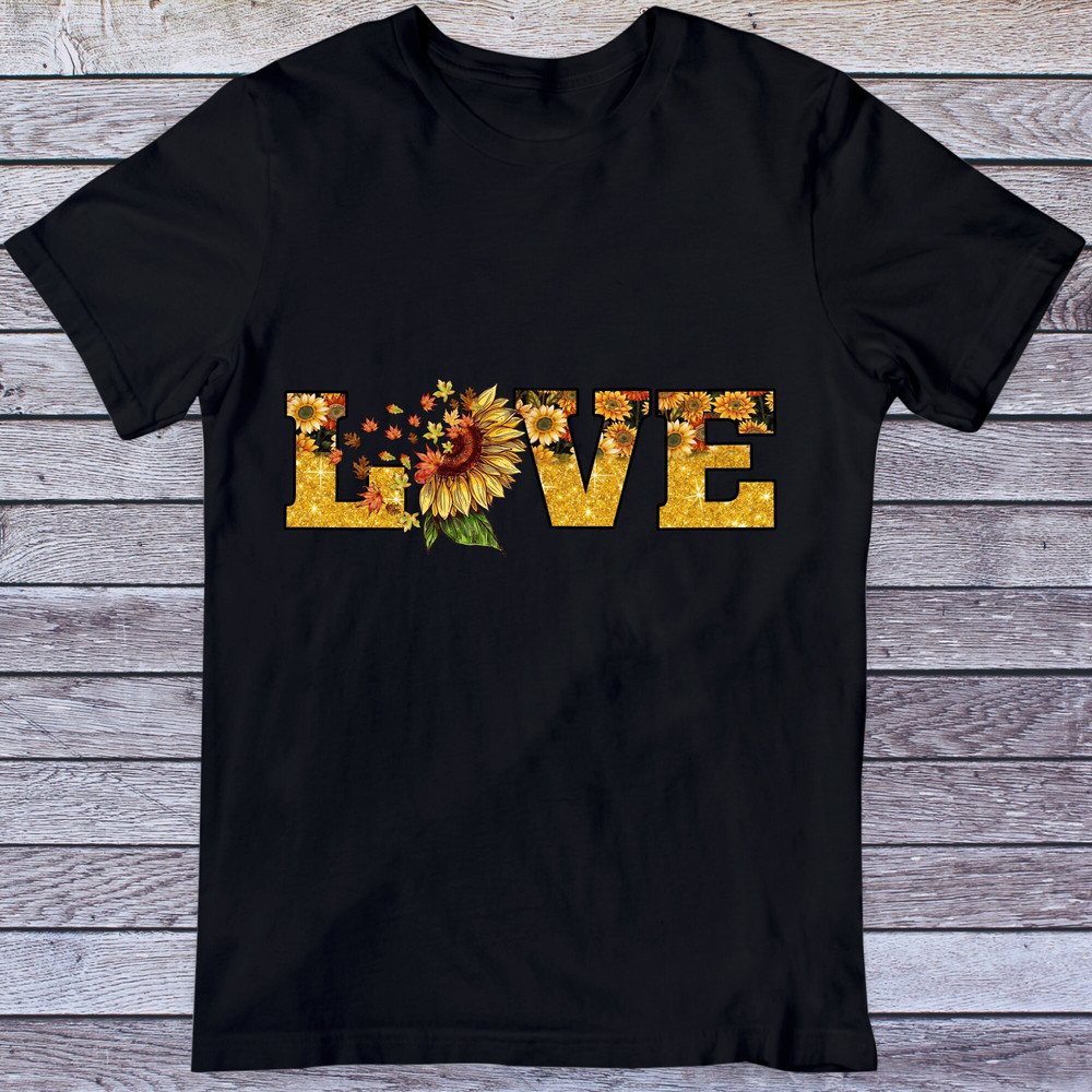 Love Sunflower Png, Love Png, Love Fall Sunflower Png, Sunflower Love Png, Sunflower, Fallen leaves, Love Fall Png, Fall Vibes Sublimation - 3.jpg