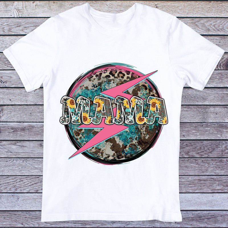 Mama Lightning Bolt Leopard Cheetah, Print Sublimation Designs, Mama Sunflower png, Sublimation Design Downloads, PNG Transparent - 2.jpg