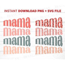 Lucky Mama Svg, Retro Mama Svg, Leopard Mama Svg, Blessed Mom Svg, Mom Life Svg, Cut File for Cricut, Mother's Day, Boho