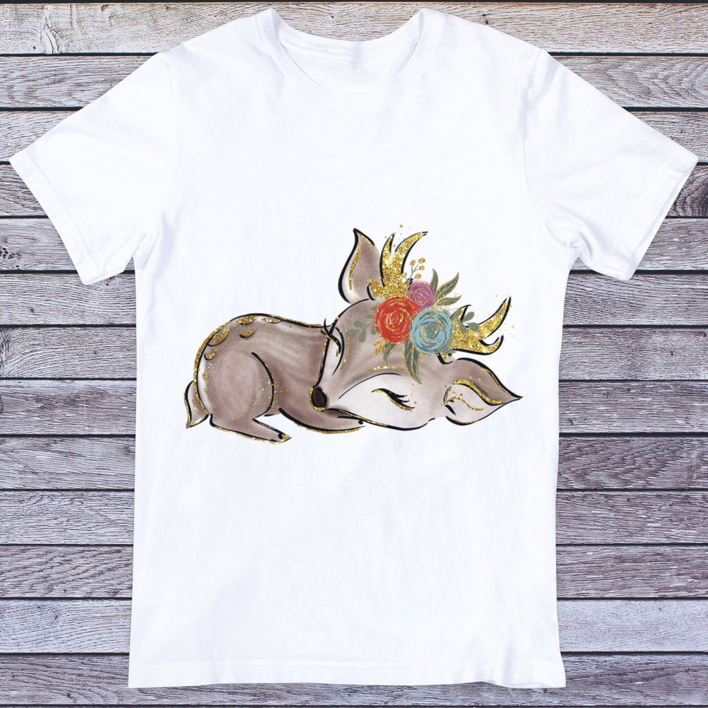 Sleeping Baby Deer PNG, Glitter Floral Deer Horn Png, Deer Horn Png, Sleeping Deer clipart, Sublimation Designs Downloads, Shirt Design Png - 2.jpg