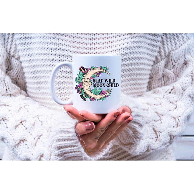 Stay Wild Moon Child png, Retro Sublimation, Halloween png, Vintage Sublimation, Moon png, Flowers, Mushrooms, PNG Clipart, Shirt Design, - 3.jpg