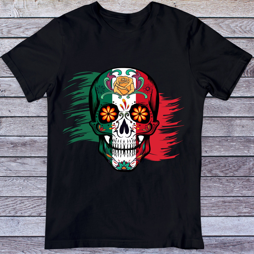 Sugar Skull PNG, Mexico Sugar Skull PNG, Day Of The Dead Png, Calavera Mexicana, Mexican Flag Skull Png, Sugar Skull Sublimation, Halloween - 3.jpg