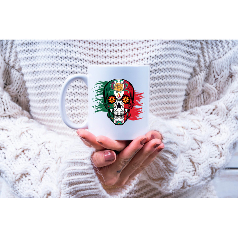 Sugar Skull PNG, Mexico Sugar Skull PNG, Day Of The Dead Png, Calavera Mexicana, Mexican Flag Skull Png, Sugar Skull Sublimation, Halloween - 4.jpg