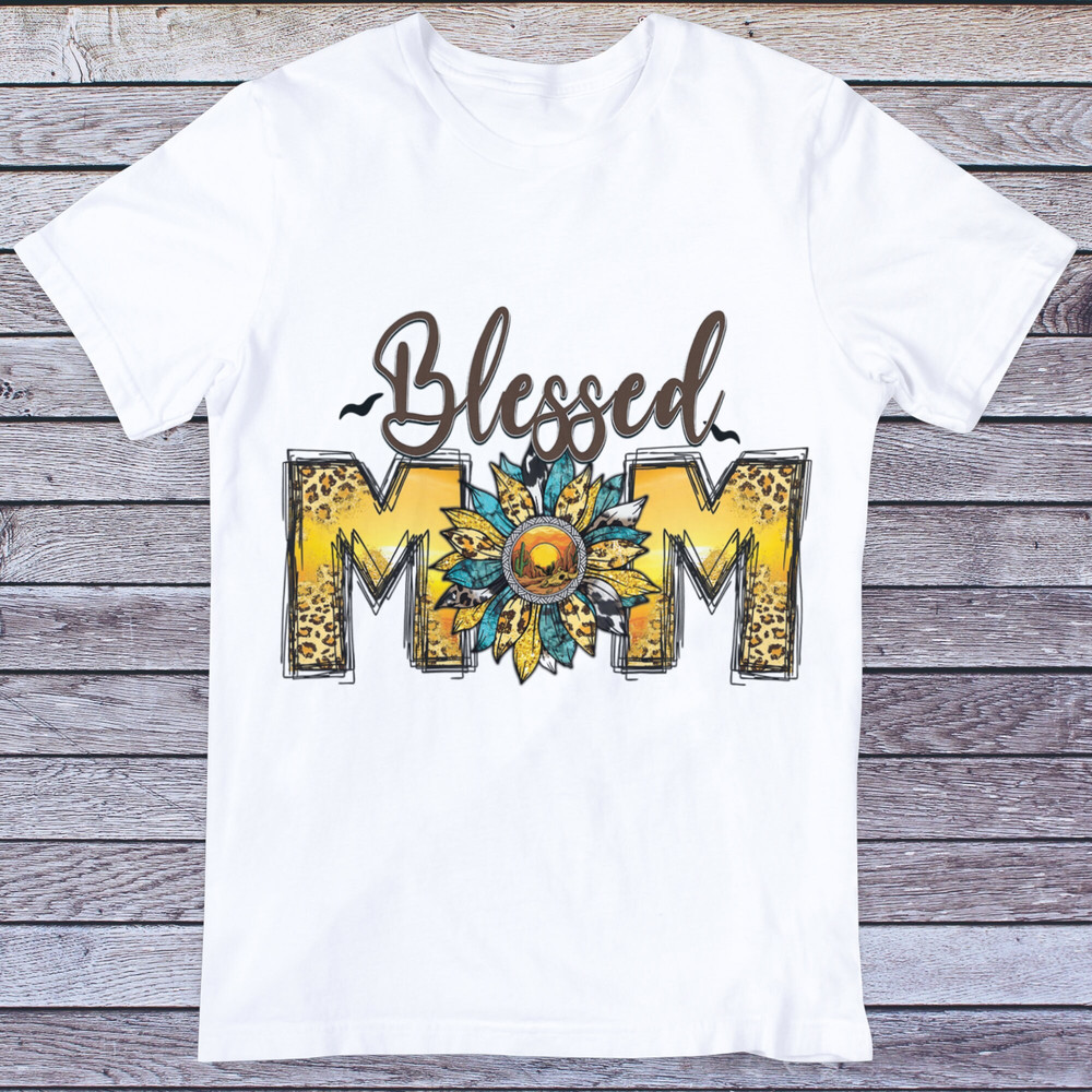 Sunset Western Blessed Mom PNG, Western Mom Png, Desert Png, Sunflower Png, Leopard Design Png, Sunset png, Png Sublimation Design Download - 2.jpg