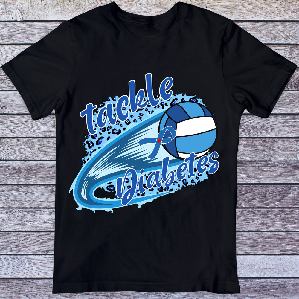 Tackle Diabetes volleyball png, Diabetes Awareness volleyball, Tackle Diabetes Png, Diabetes Sublimation design, Blue Ribbon, Diabetes Png - 3.jpg