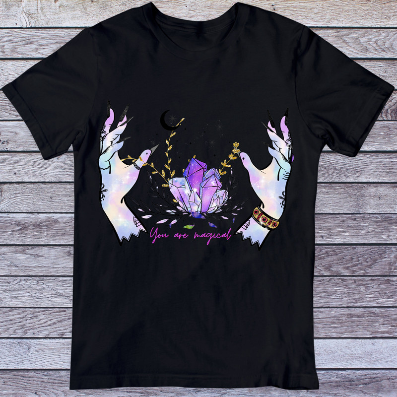 You are magical Png, Magical png, You are magic shirt design, Witchy hands Png, Moon Stars Crystals Sublimation, Halloween Png, Mystical Png - 3.jpg