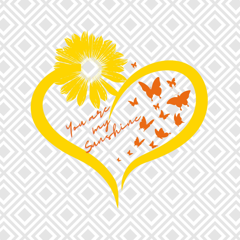 You are my Sunshine png, Retro Sublimation Design Download, Heart png, My Sunshine Png, Sunflower Png, Butterfly Png, Inspirational Quotes - 1.jpg