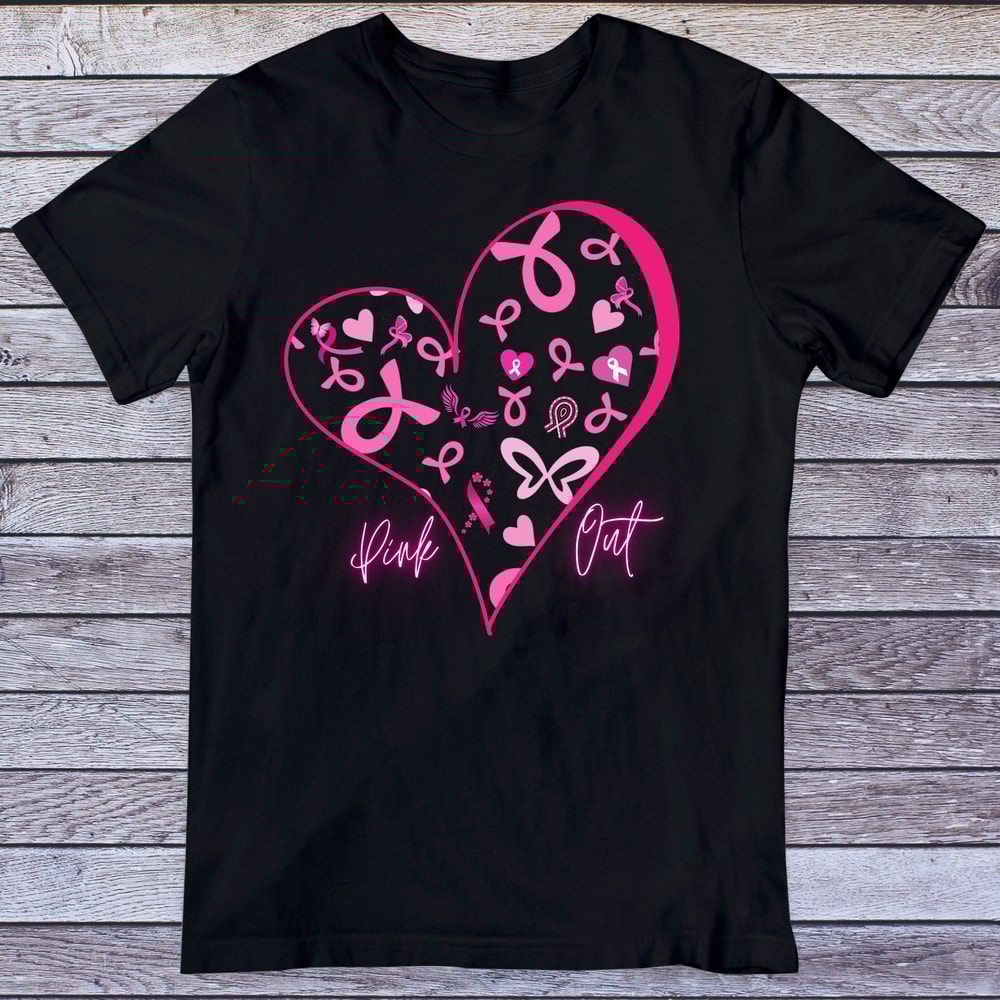 Pink out Cancer Awareness Png, Sublimation Designs Downloads, Pink out Heart, Positive Vibes, Breast Cancer png, Cancer Awareness, shirt png - 3.jpg